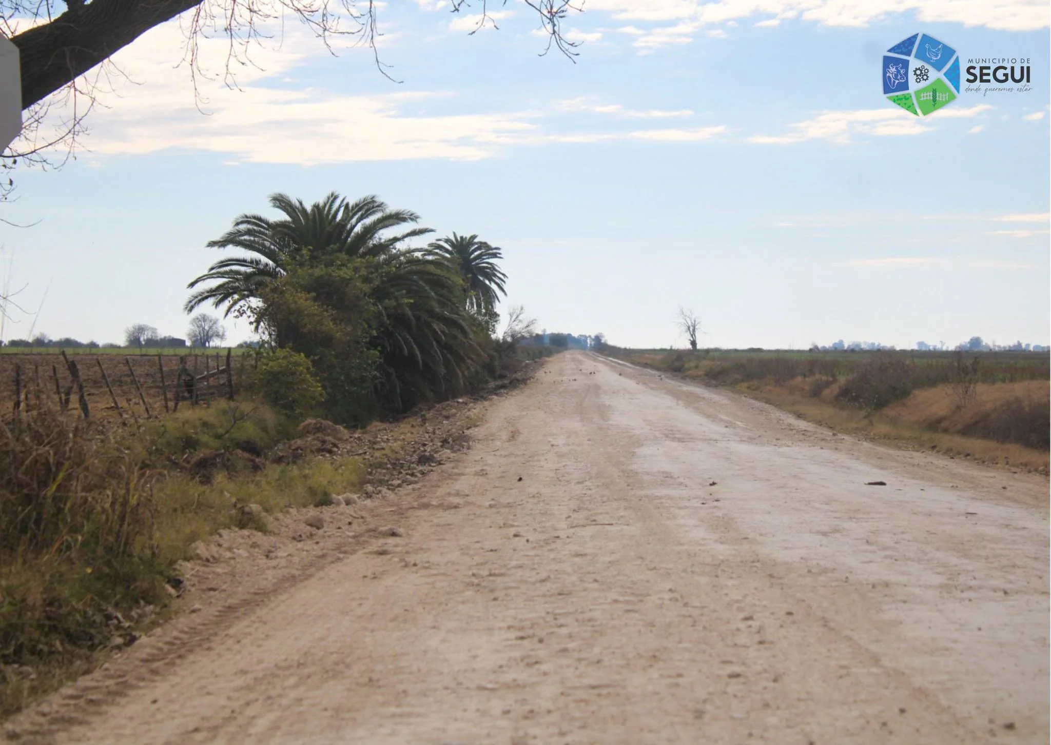 La Municipalidad de Seguí sigue trabajando para mejorar la transitabilidad de los caminos rurales
