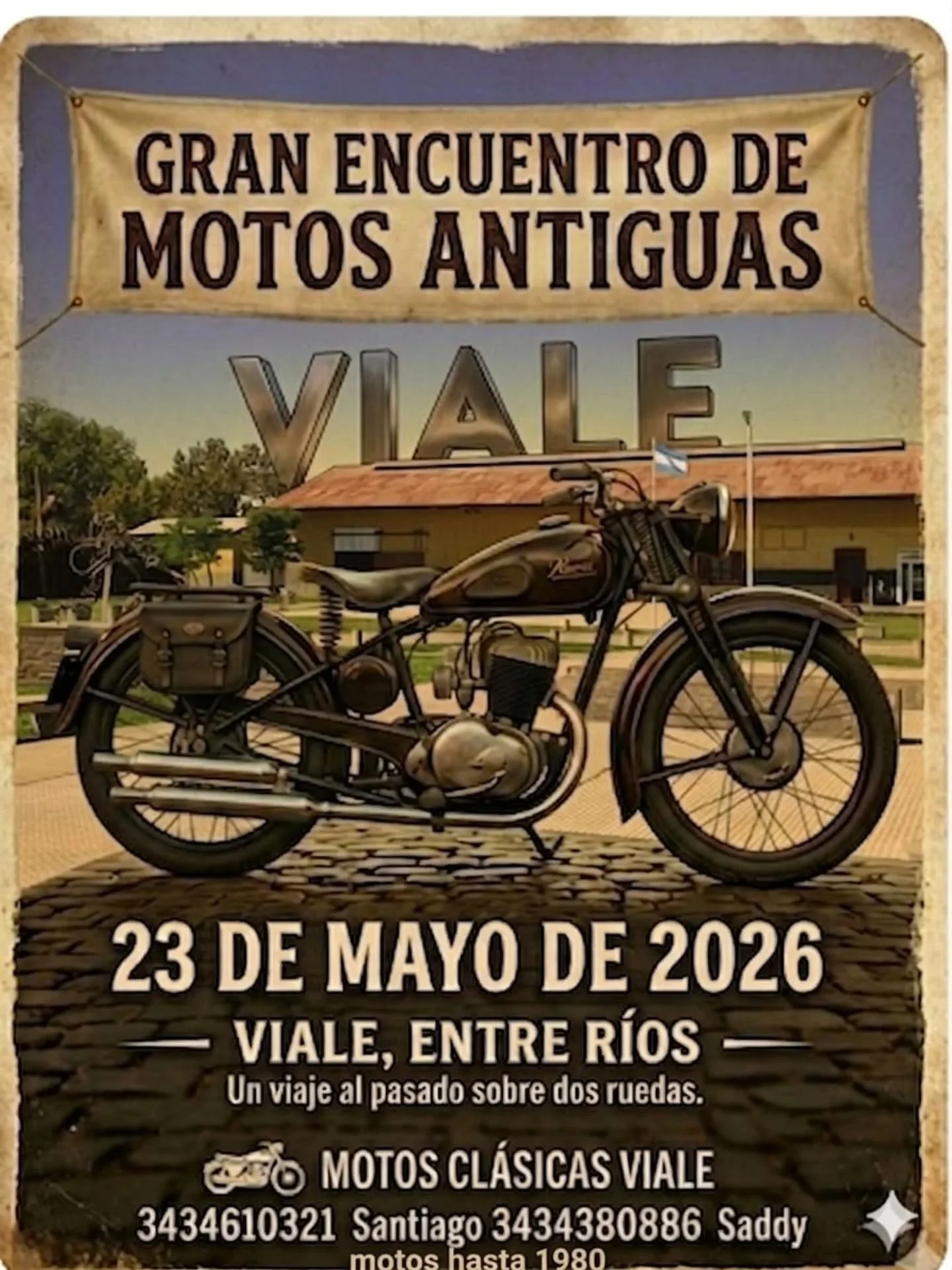 Viale : Gran Encuentro de Motos Antiguas : un viaje al pasado sobre dos ruedas