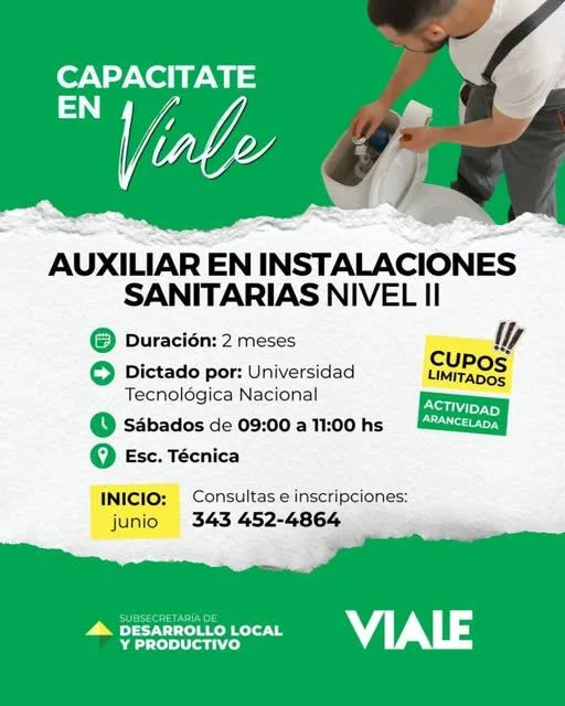 VIALE : CURSO DE INSTALACIONES SANITARIAS DOMICILIARIAS